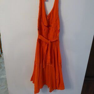 Mexican Embroidered Halter Dress
